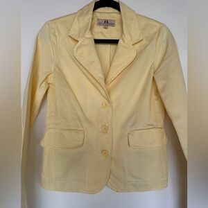 Juicy Couture Yellow Y2K Blazer Size S Heart 💛 on back